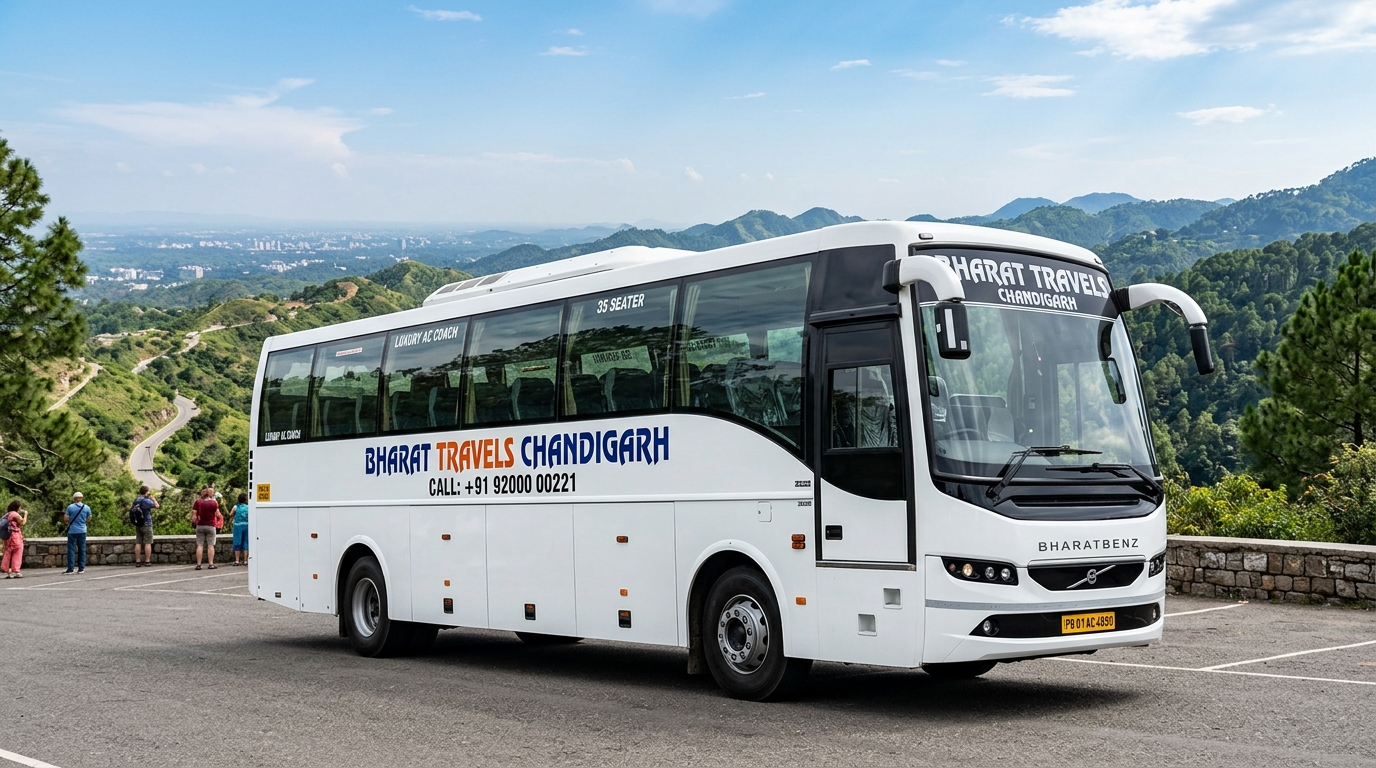 35 Seater Luxury Tourist Bus Bharat Travels Chandigarh